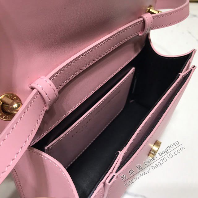 Bvlgari女包 寶格麗新品系列小牛皮腰包 B288741 雙蛇首搭扣 Bvlga手拎肩背女包  fyd1541
